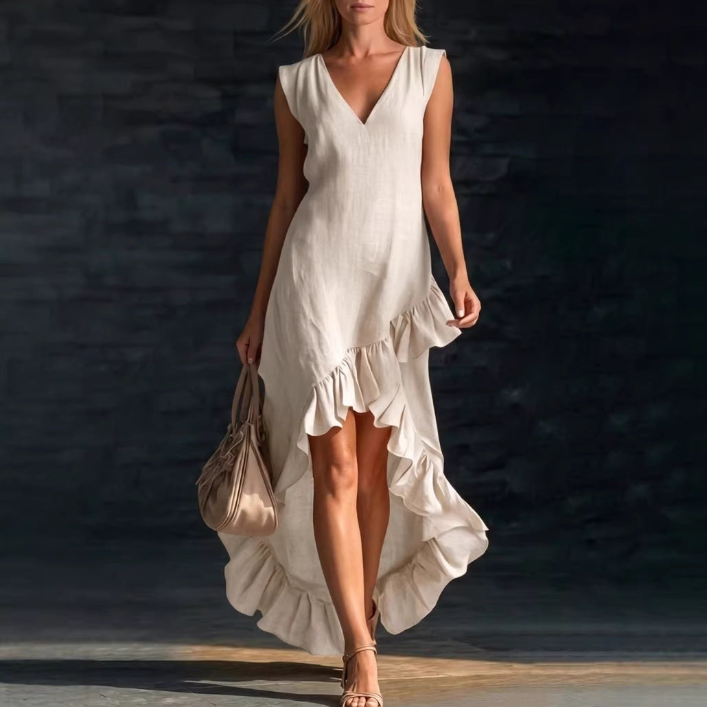 Lexi Cotton Long Sleeveless Casual Dress for Women
