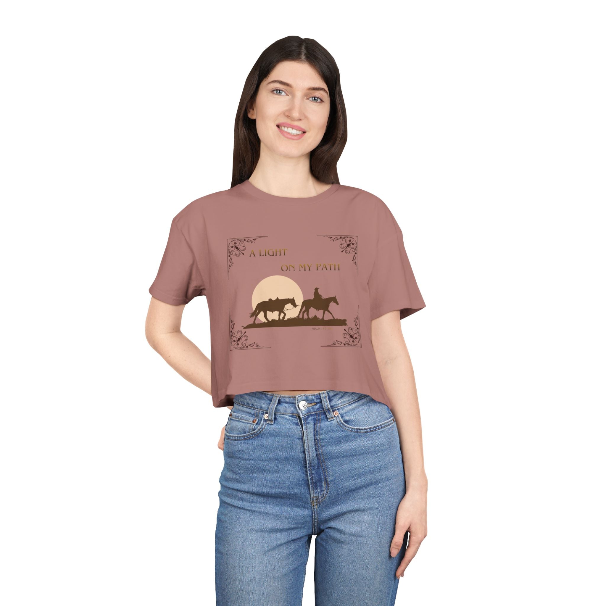 Heather Crop Tee
