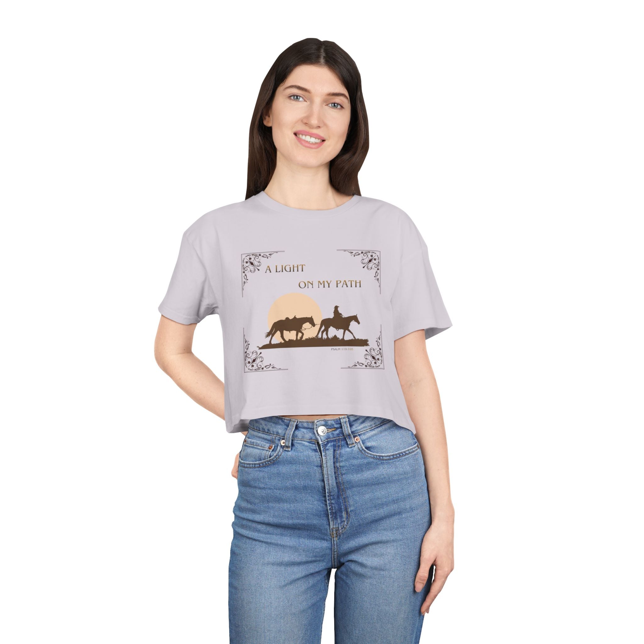Heather Crop Tee