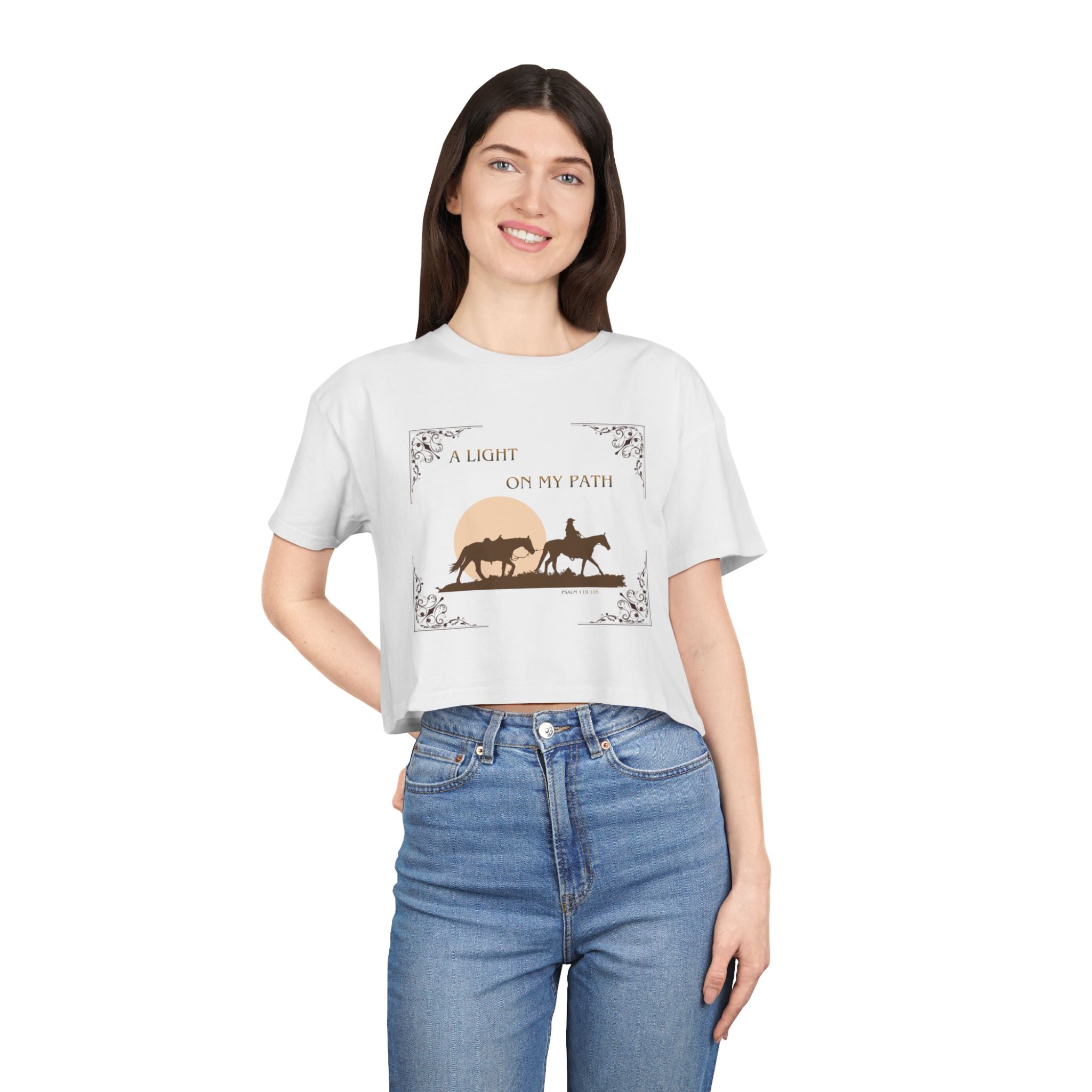 Heather Crop Tee