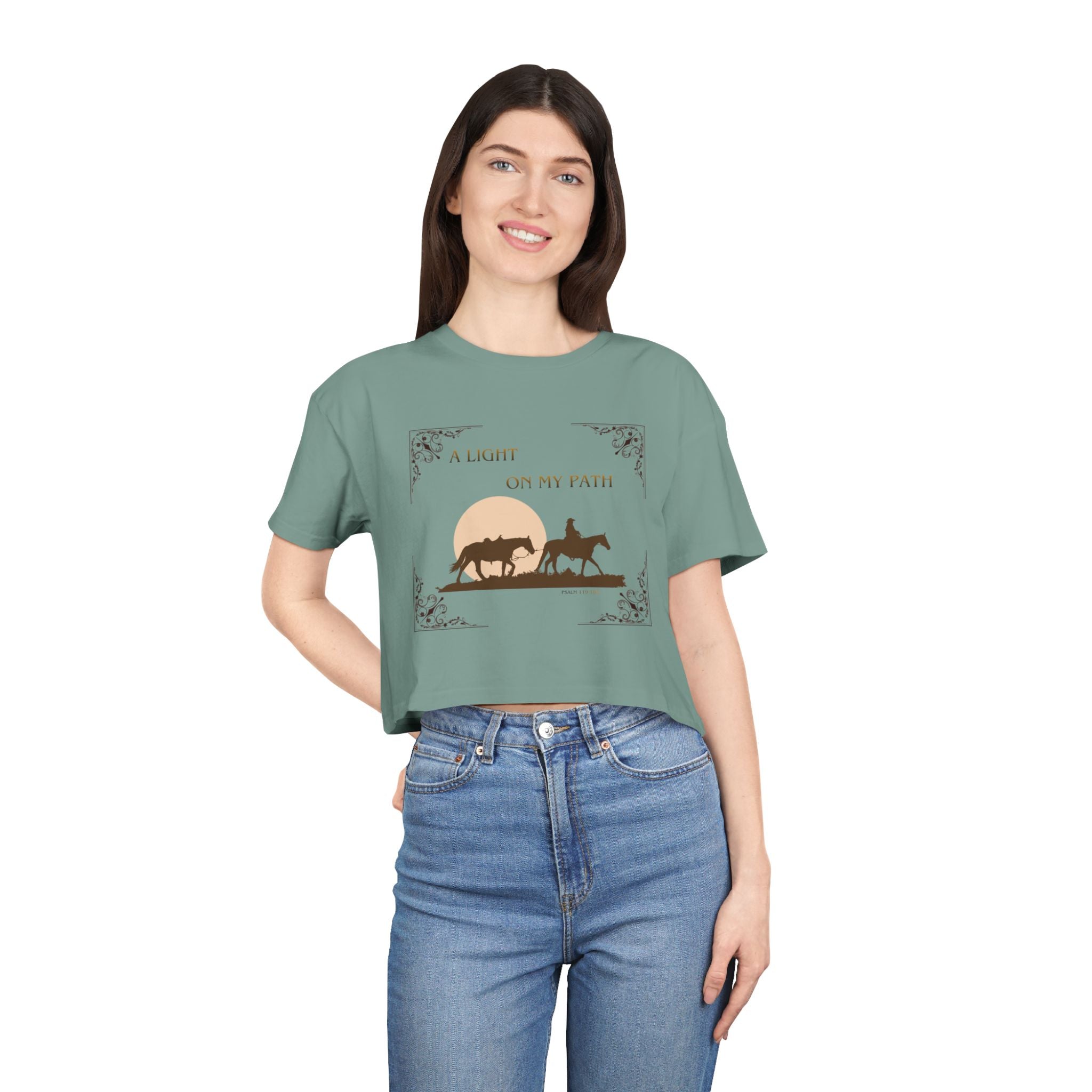 Heather Crop Tee