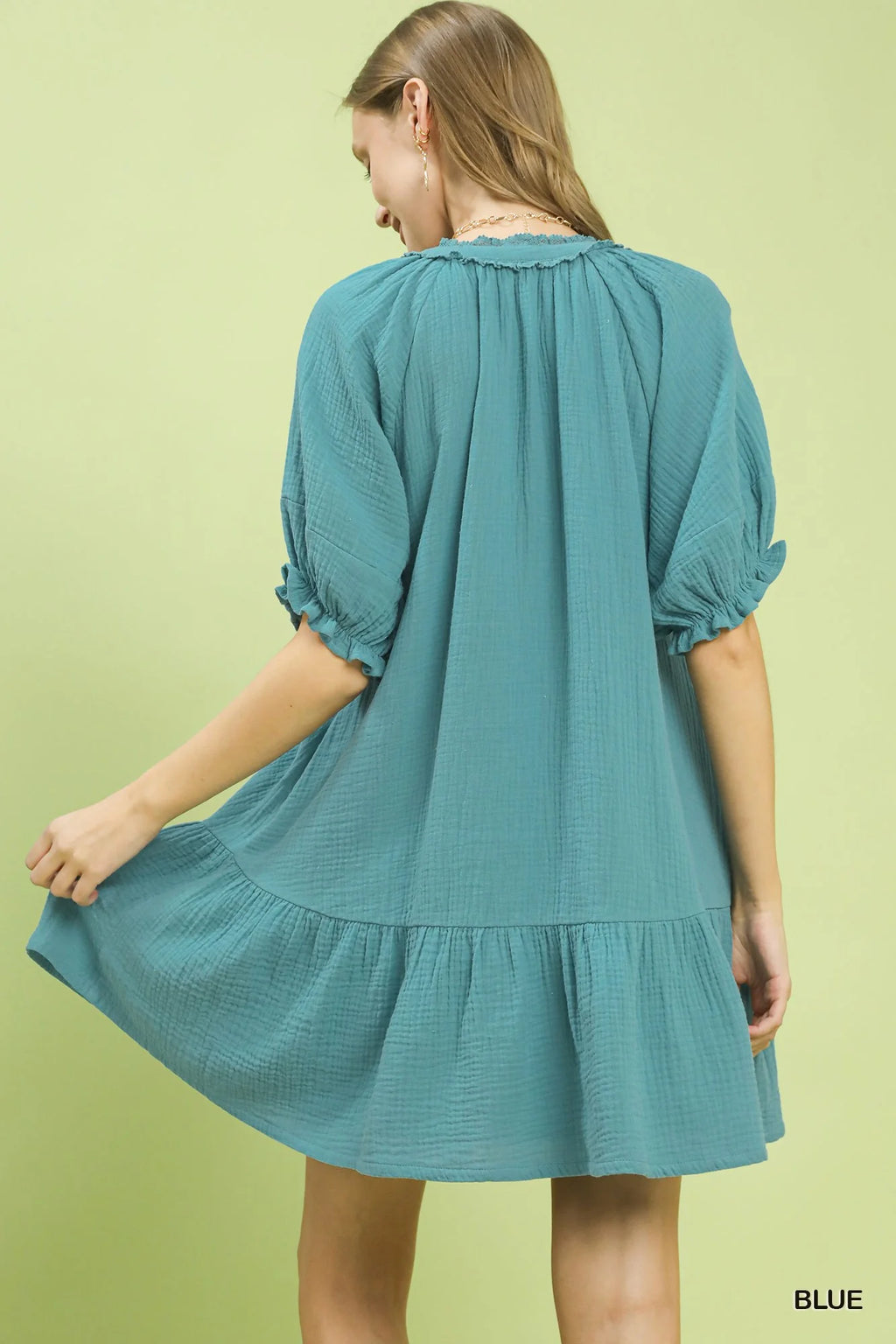 Lady Cotton Gauze Mini Dress