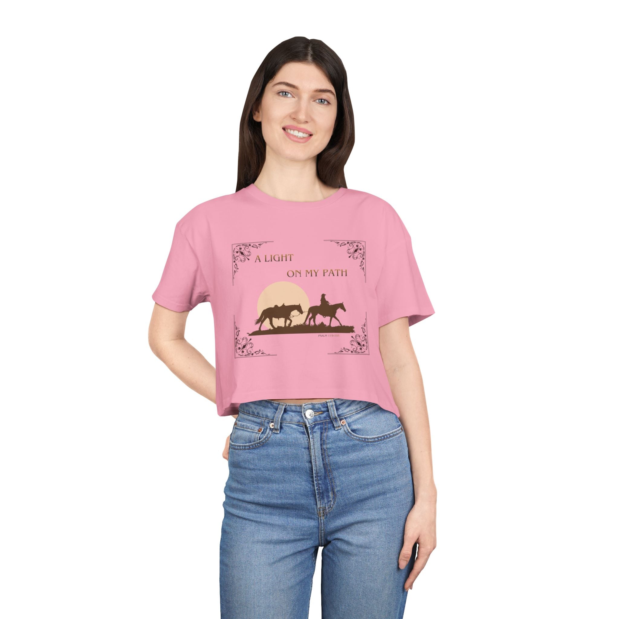 Heather Crop Tee