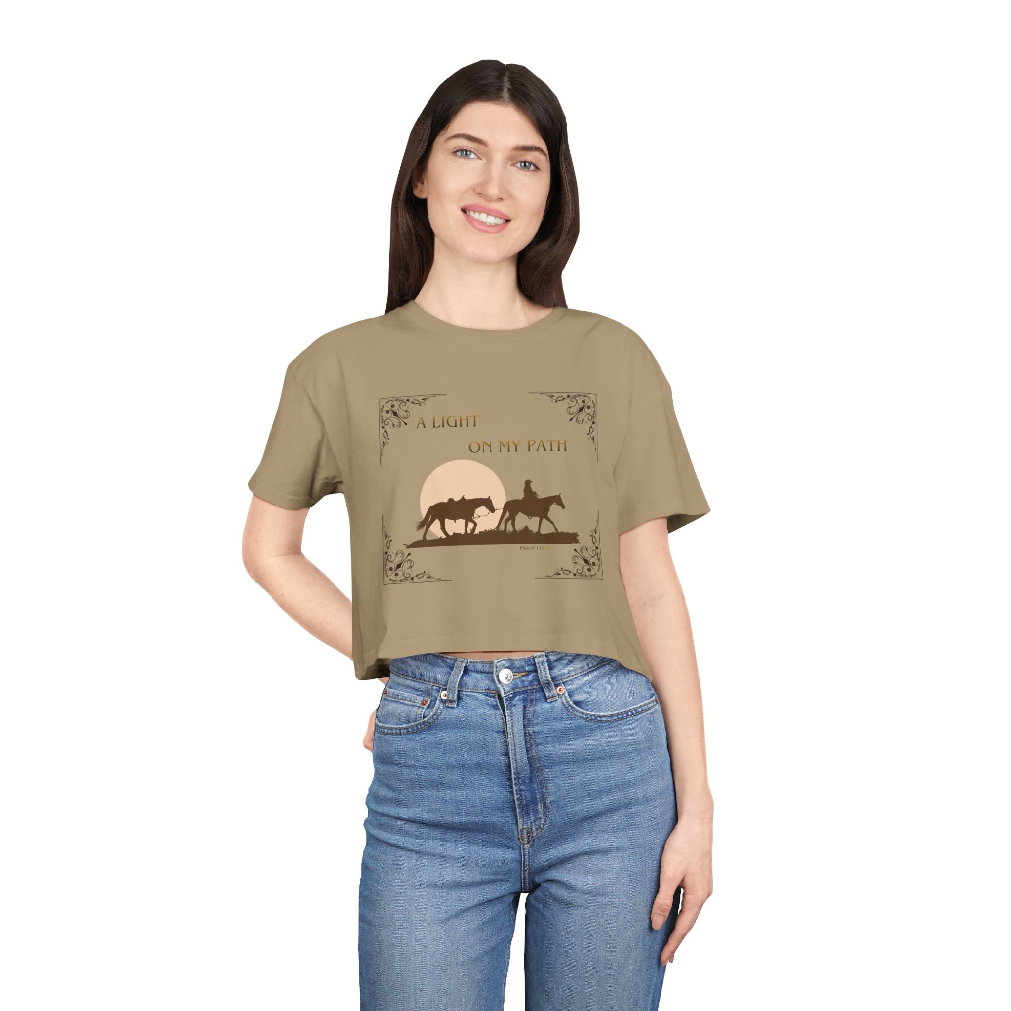 Heather Crop Tee