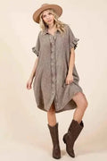Cathy Cotton Gauze Mini Dress