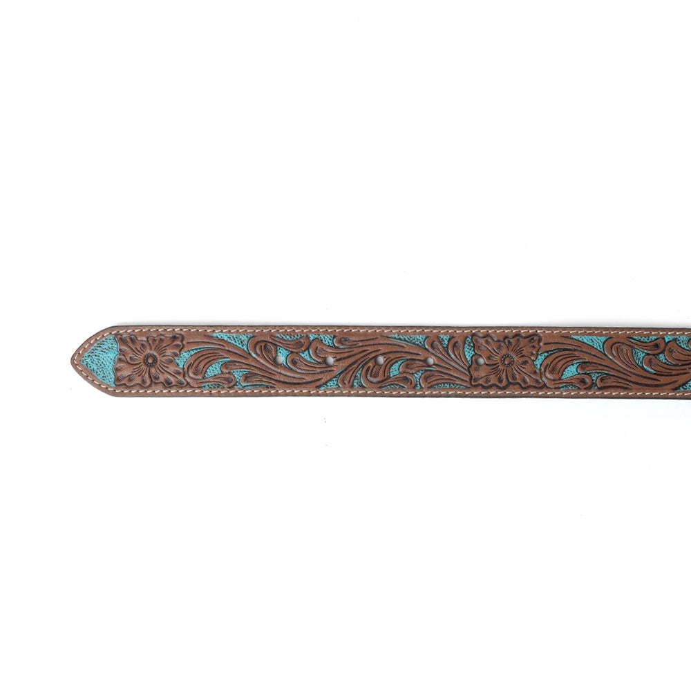 Shania Western Wreath Leather Belt