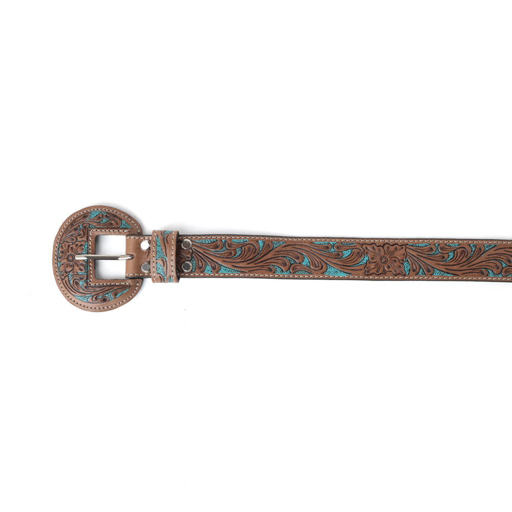 Shania Western Wreath Leather Belt