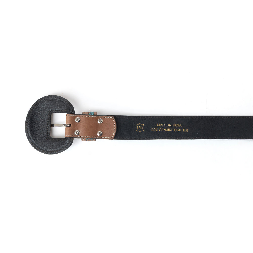 Shania Western Wreath Leather Belt