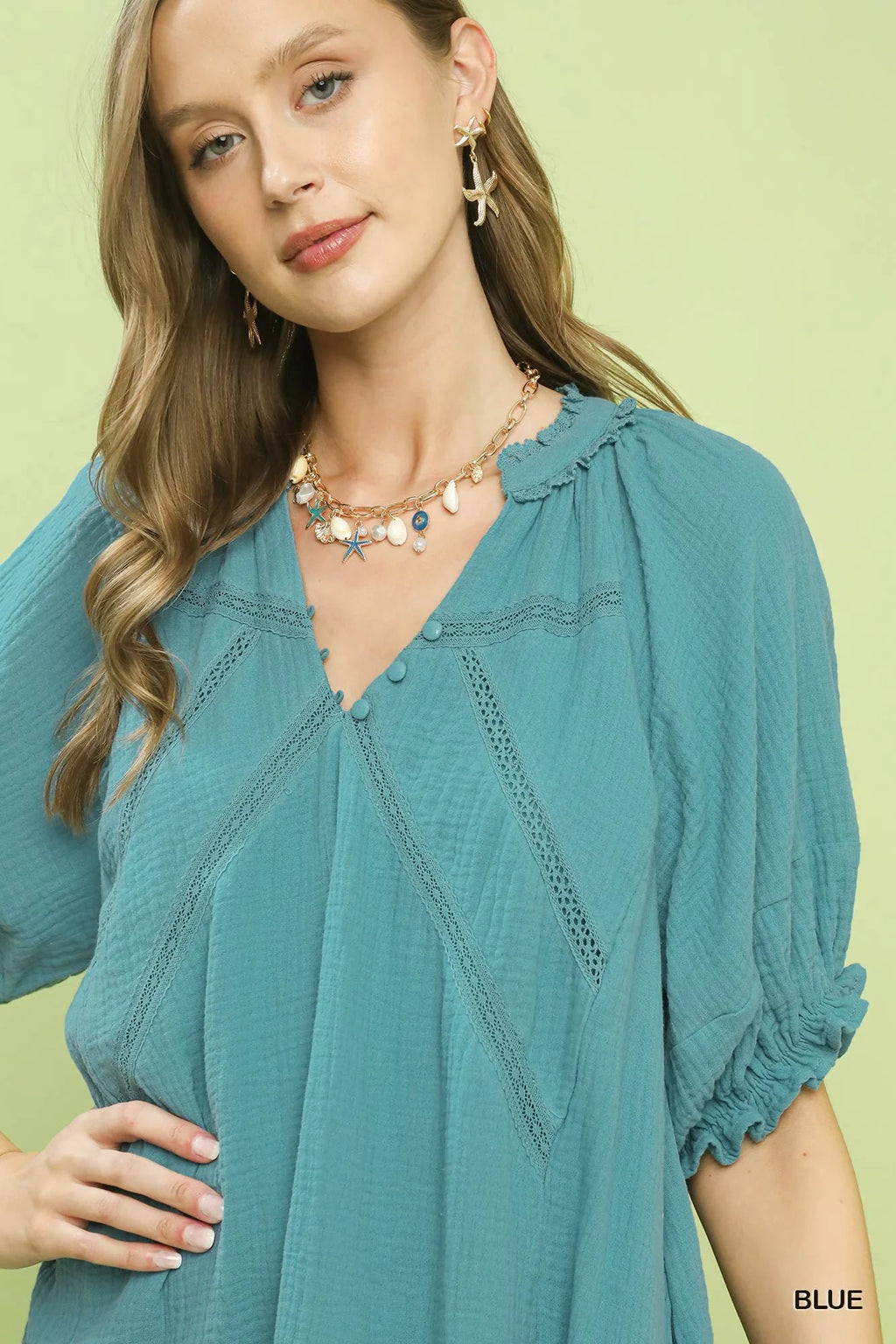 Lady Cotton Gauze Mini Dress