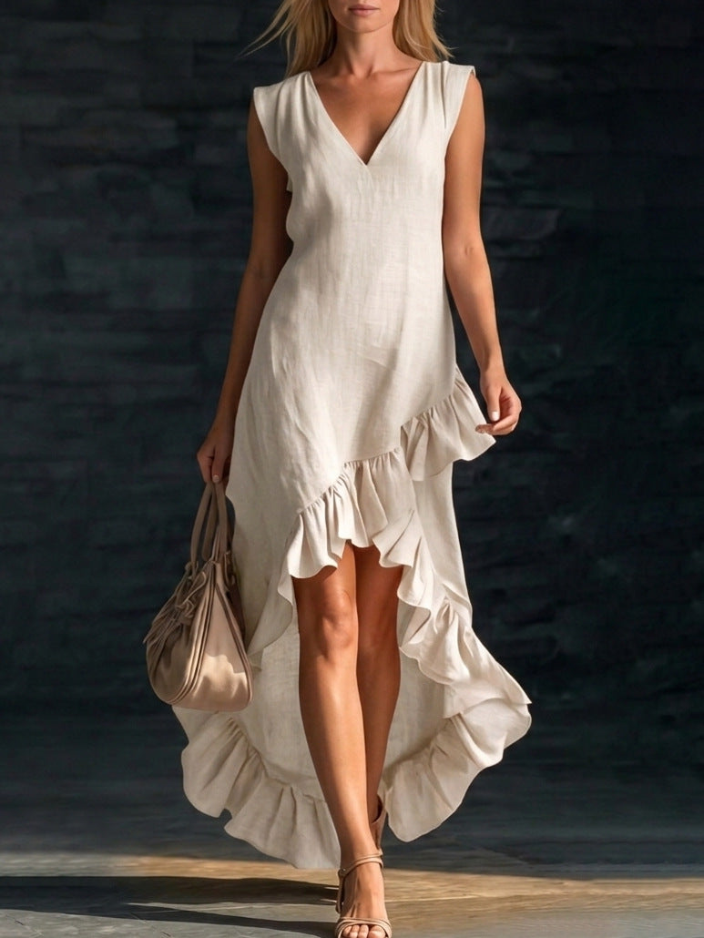 Lexi Cotton Long Sleeveless Casual Dress for Women