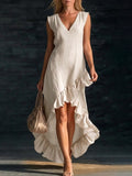 Lexi Cotton Long Sleeveless Casual Dress for Women