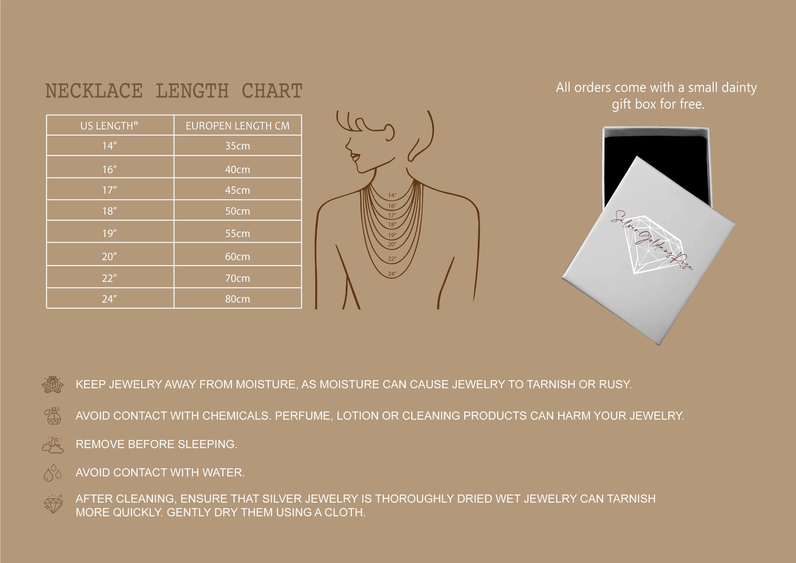 Bambi Sterling Silver Necklace