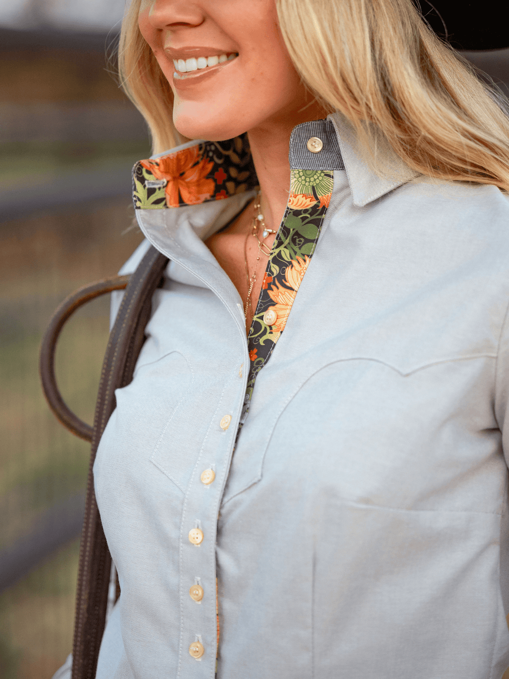 Sonny Khaki Women's Western Shirt