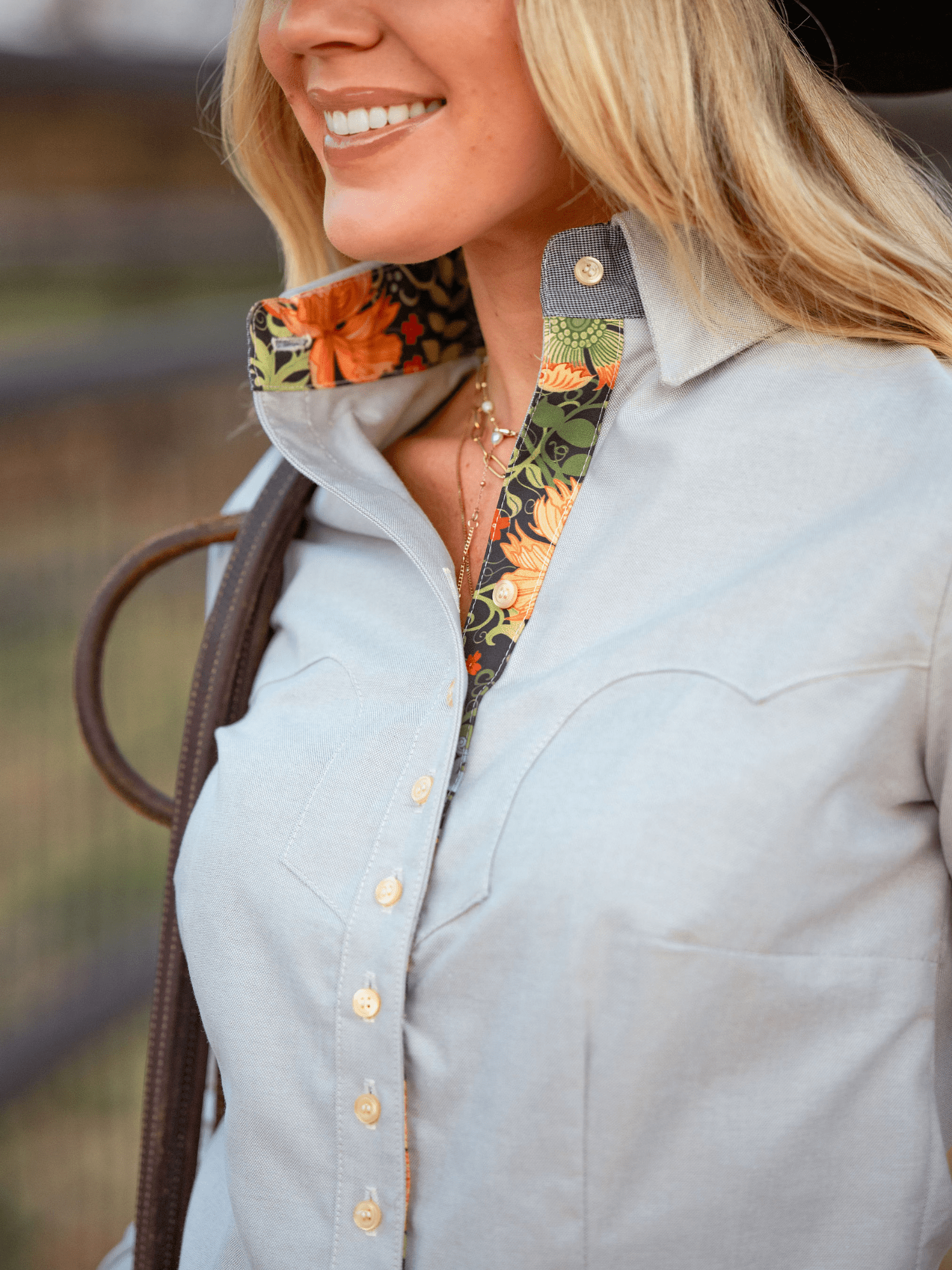 Sonny Khaki Women's Western Shirt