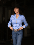 Pilar Blue Chambray Women’s Western Shirt