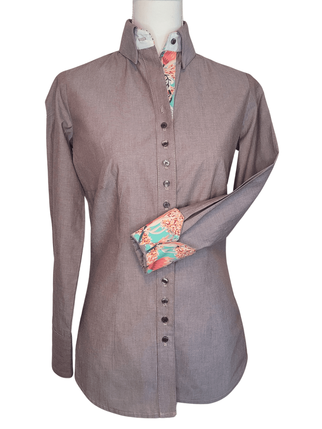 Eagle Brown Chambray Women's Western Shirt