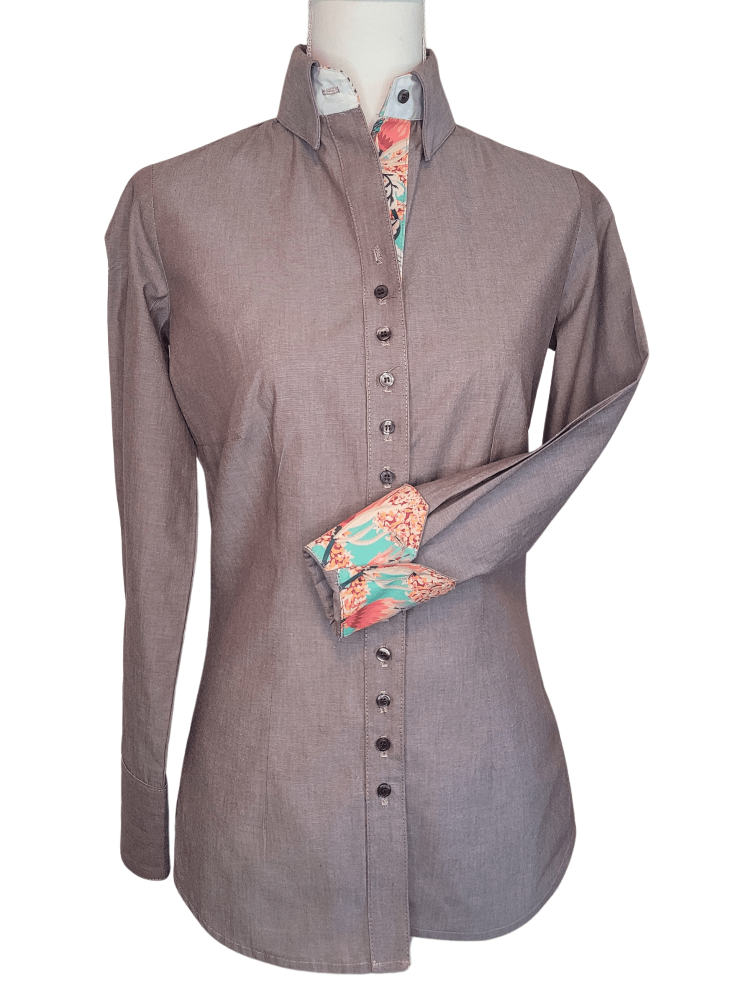 Eagle Brown Chambray Women's Western Shirt