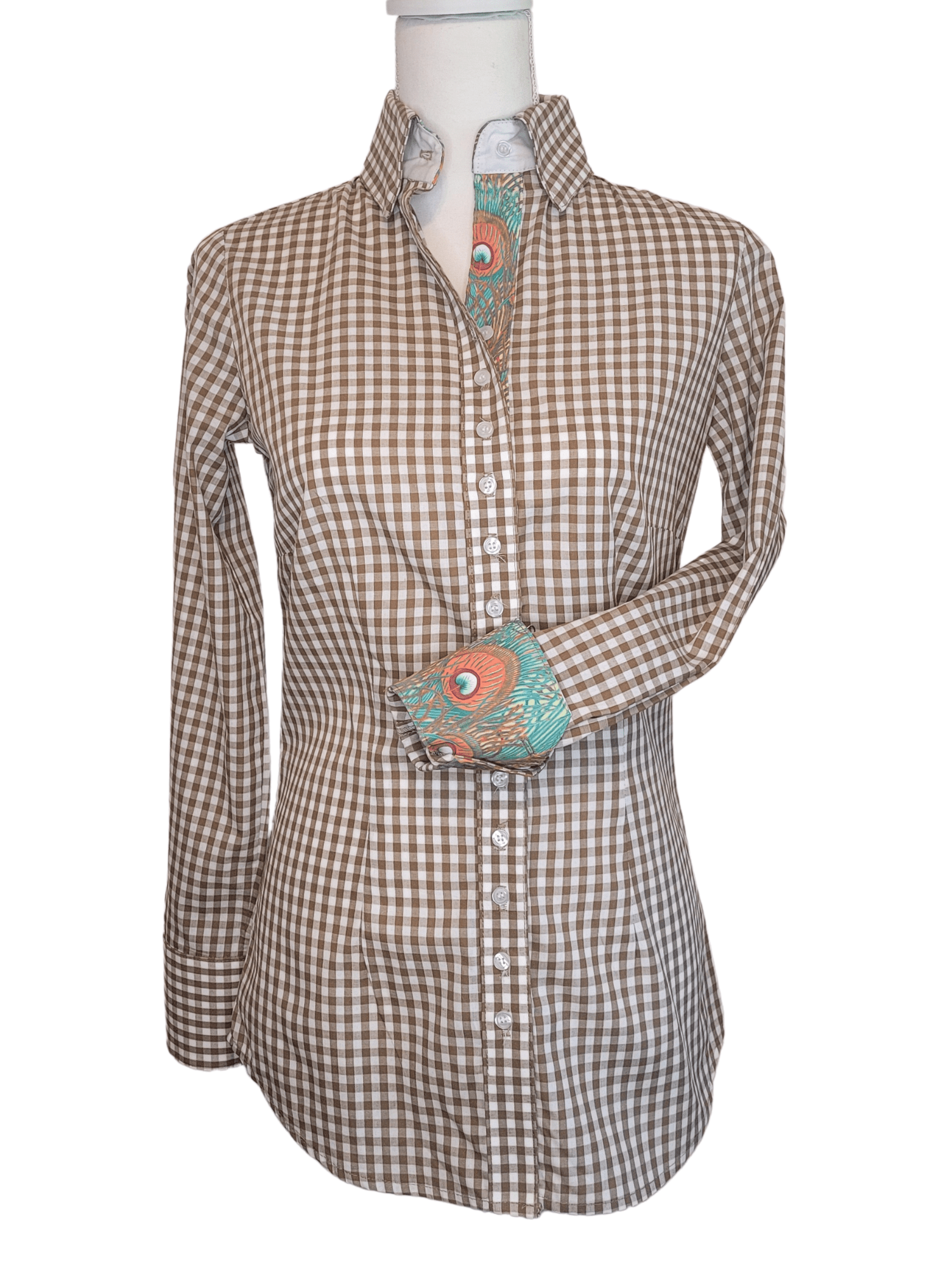 Captain Olive Gingham Women's Western Shirt