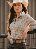 Captain Olive Gingham Women's Western Shirt