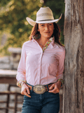 Guinness Pink Gingham Women's Western Shirt