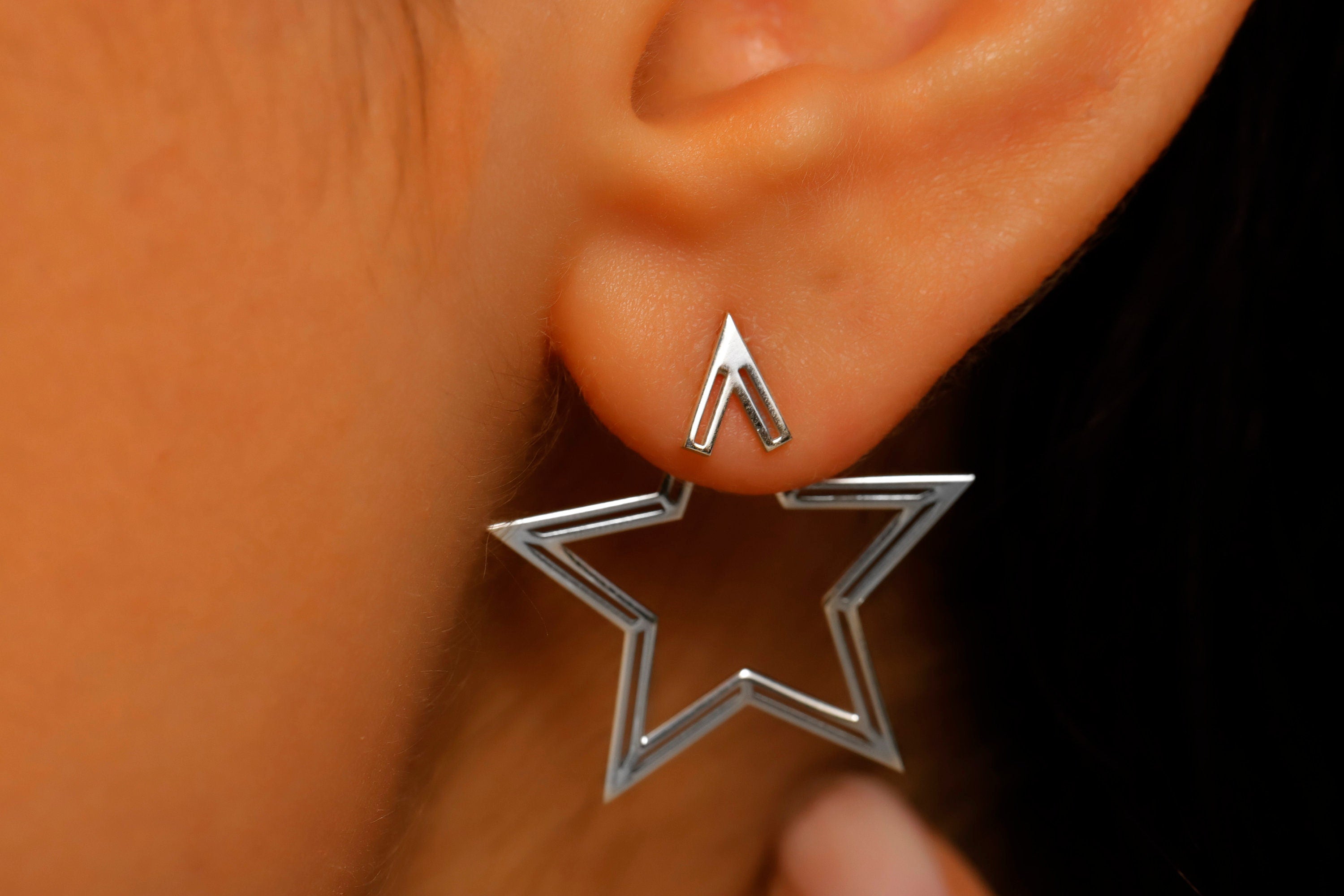 Country Night Sky Sterling Silver Earrings
