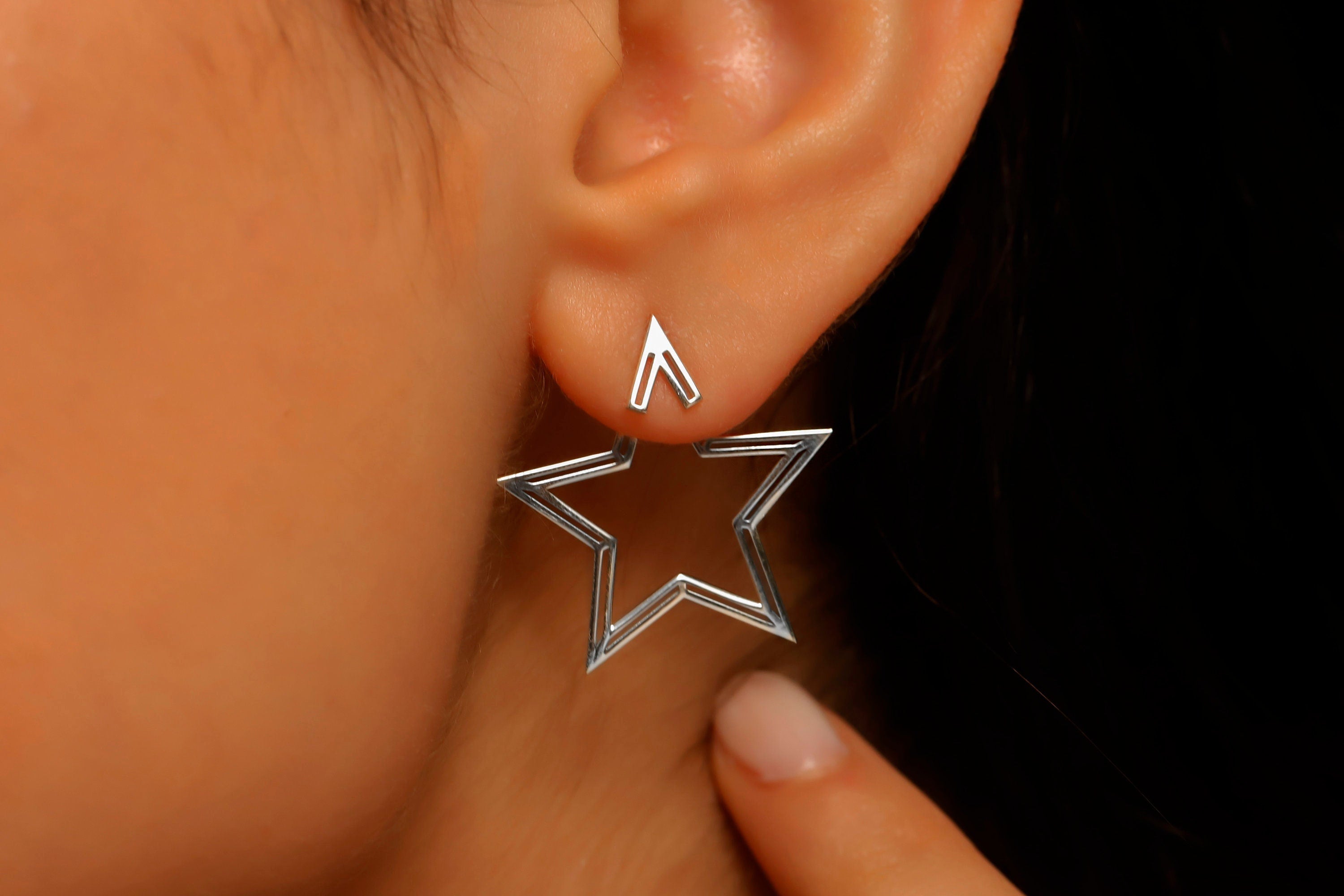 Country Night Sky Sterling Silver Earrings
