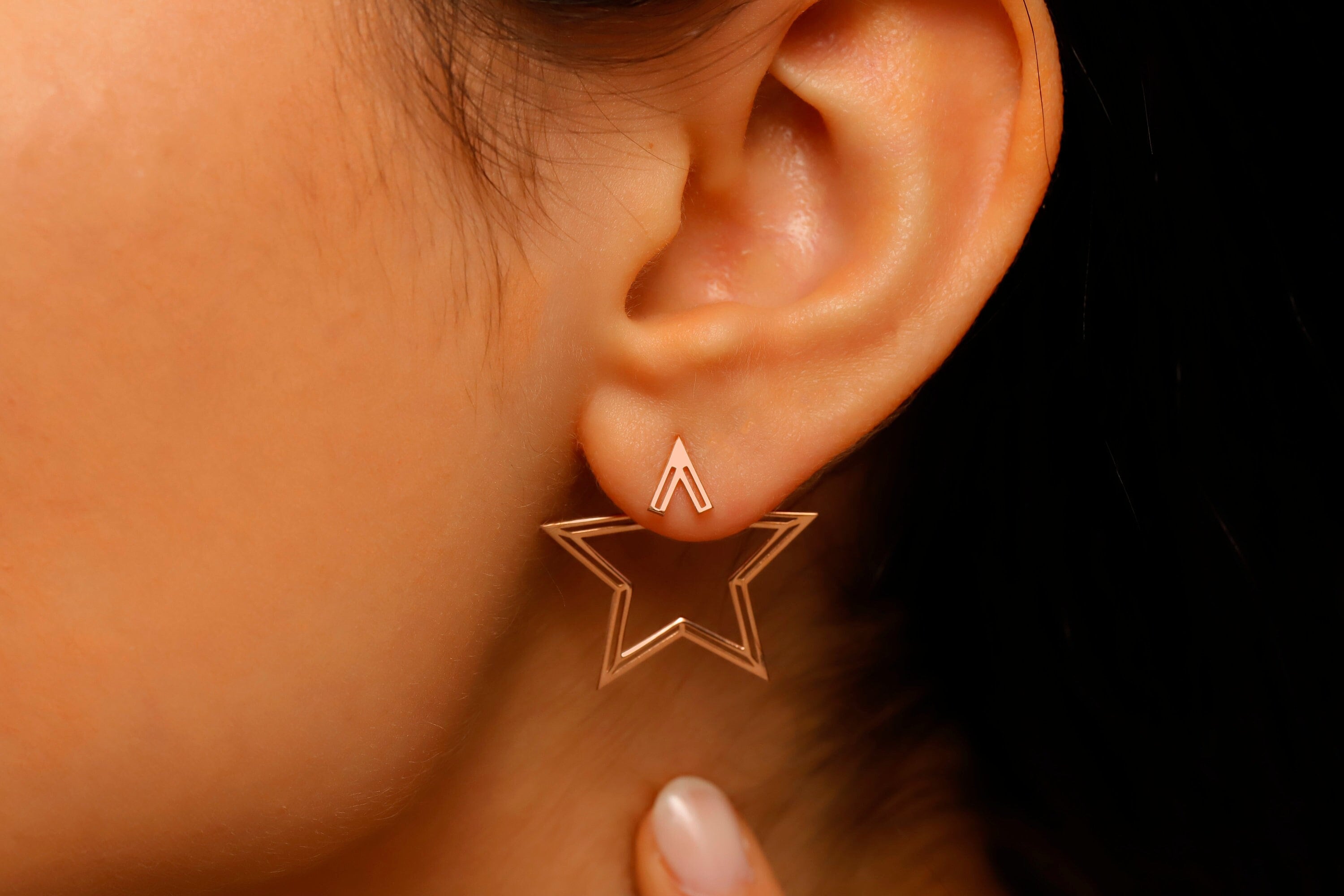 Country Night Sky Sterling Silver Earrings
