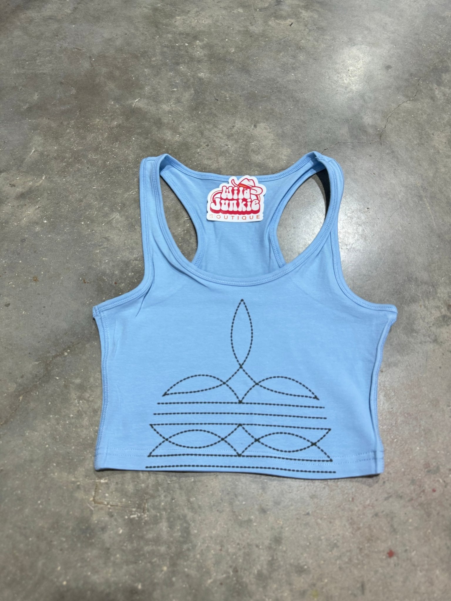 Taboo Boot Stitch Western Tank Top