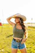 Taboo Boot Stitch Western Tank Top