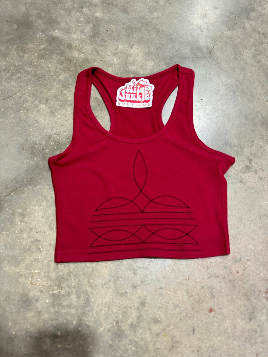 Taboo Boot Stitch Western Tank Top