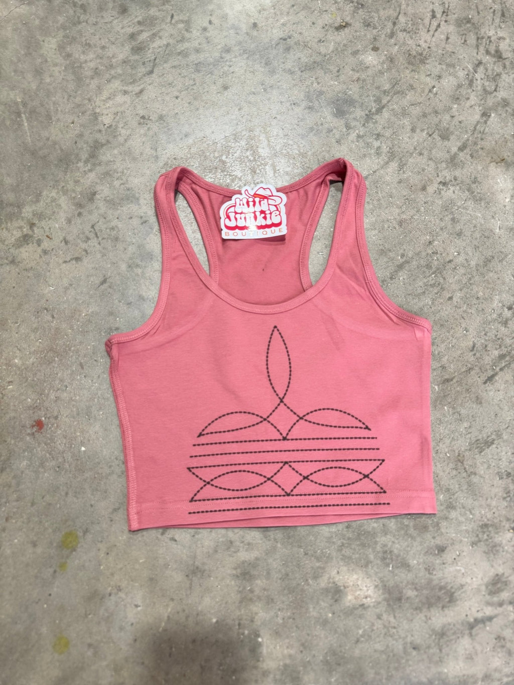 Taboo Boot Stitch Western Tank Top