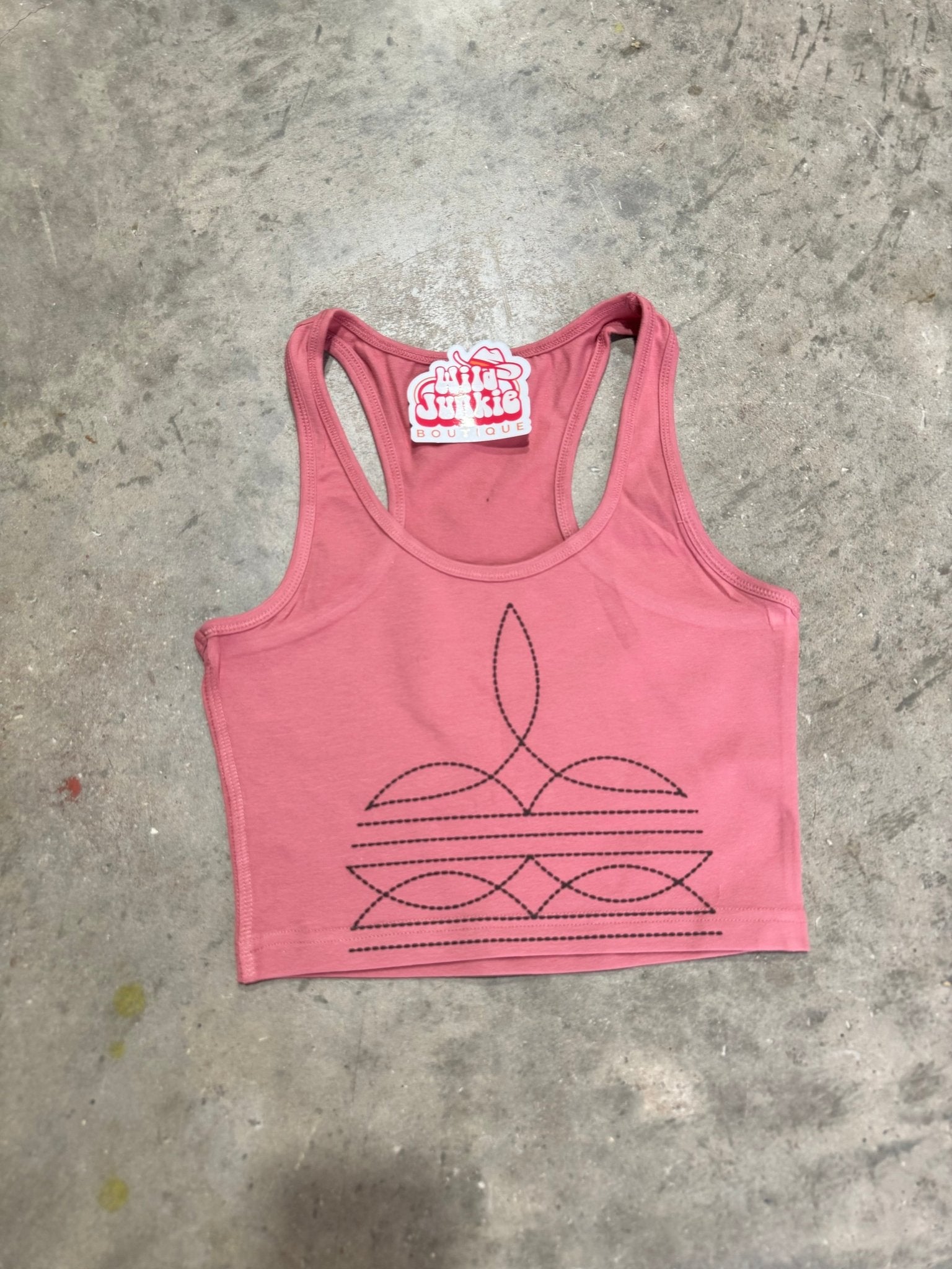 Taboo Boot Stitch Western Tank Top